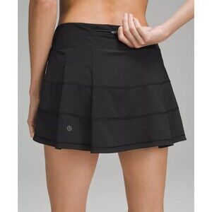 Lululemon Pace Rival Skirt Skort Regular 4 way Stretch 13" Black LW8A78 Size 6